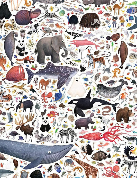 Hello Animals of the World - veszélyeztetett állatok Galison 500 darabos kirakó puzzle (GA-51595) - puzzlegarden