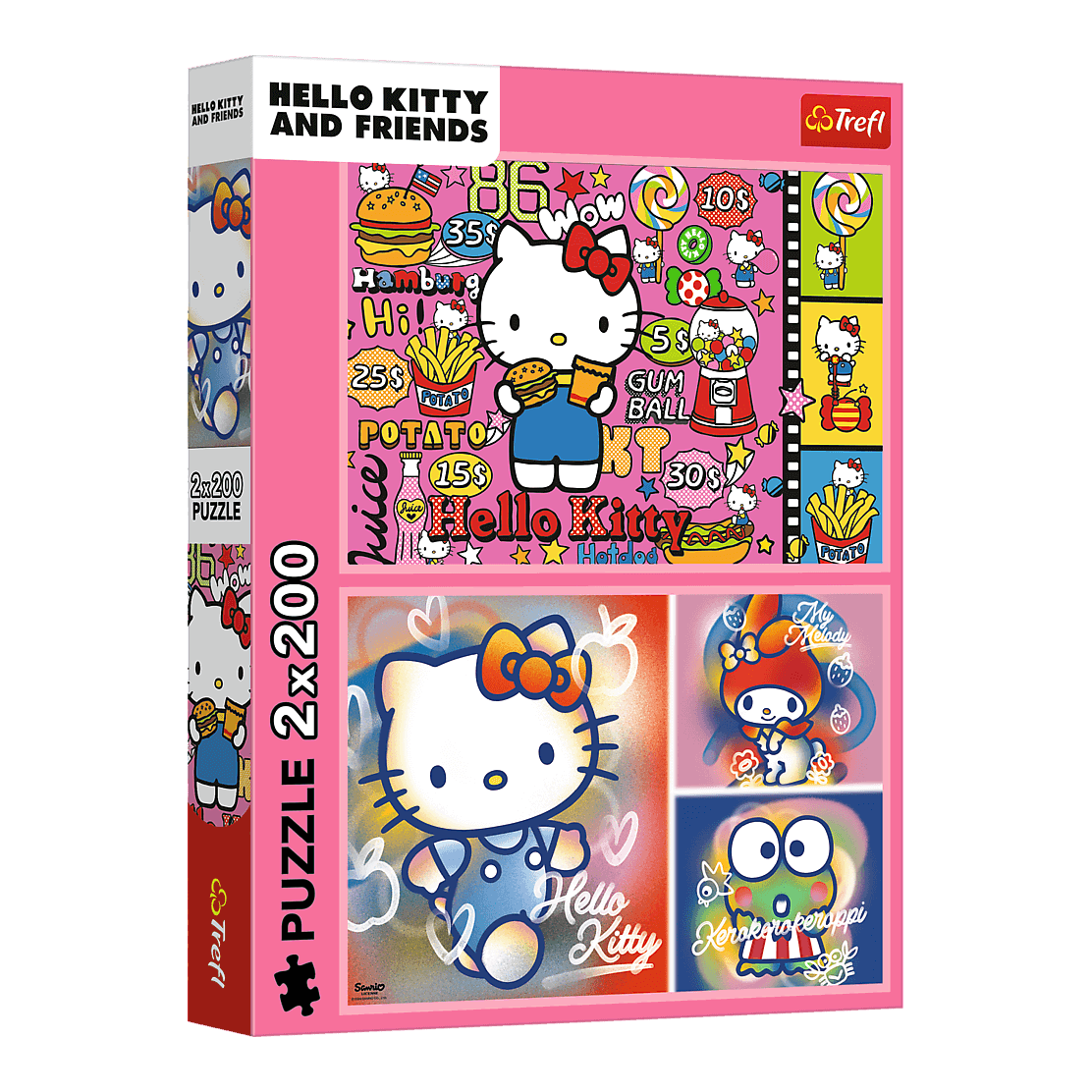 Hello Kitty és barátai - 2x200 Trefl 200 darabos kirakó puzzle (TR-13336) - puzzlegarden