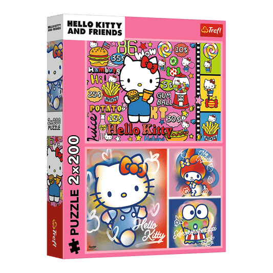 Hello Kitty és barátai - 2x200 Trefl 200 darabos kirakó puzzle (TR-13336) - puzzlegarden