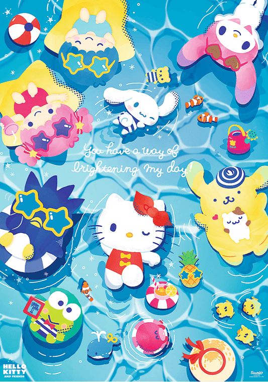 Hello Kitty nyári hangulatban Trefl 1000 darabos kirakó puzzle (TR - 12067) - puzzlegarden