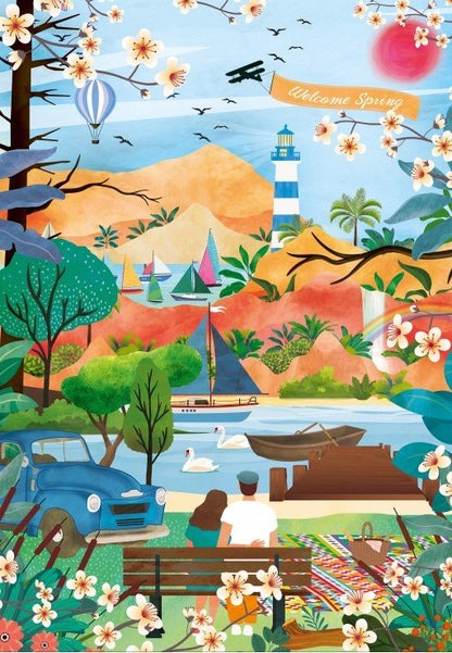 Helló, tavasz! Pieces & Peace 1000 darabos kirakó puzzle (PaP-00181) - puzzlegarden