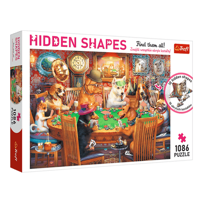 Hidden Shapes - Póker este Trefl 1086 darabos kirakó puzzle (TR-10749) - puzzlegarden
