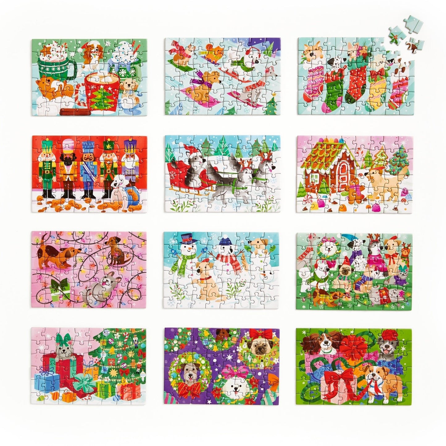 Ho - ho - vonyít! – 12 napos adventi kalendárium Mudpuppy 48 darabos kirakó puzzle (GA-9780735382435) - puzzlegarden