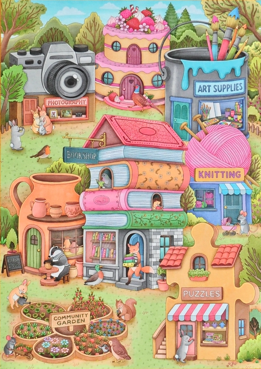 Hobbifalva Reverie 1000 darabos kirakó puzzle (RE-HV1000RS) - puzzlegarden
