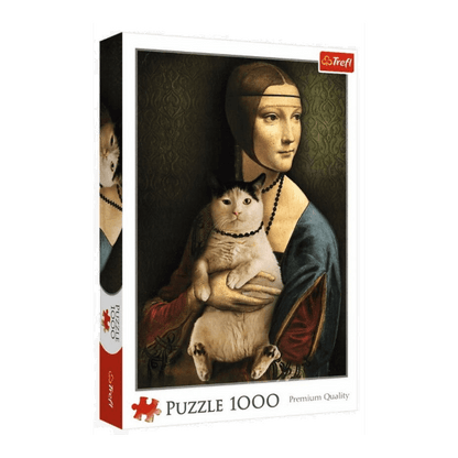 Hölgy Macskával Trefl 1000 darabos kirakó puzzle (TR-10663) - puzzlegarden