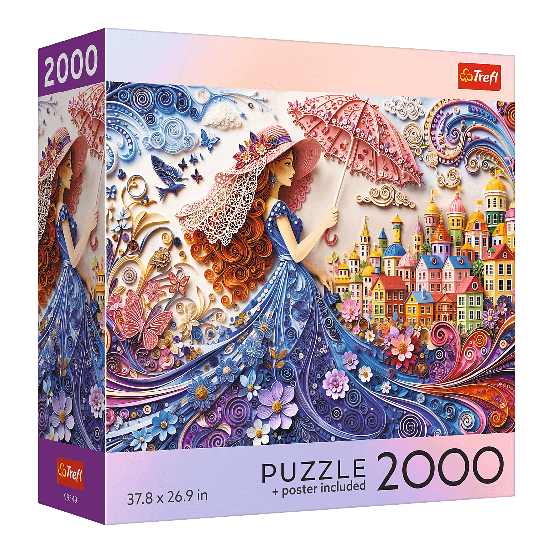 Hölgy napernyővel Trefl 2000 darabos kirakó puzzle (TR-USA_99349) - puzzlegarden