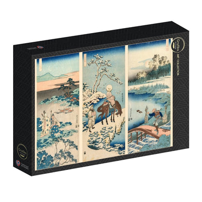Hokusai művészete Grafika 1000 darabos kirakó puzzle (GR-33668) - puzzlegarden