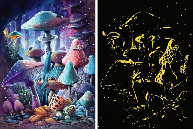 Holdfényes gombák - sötétben világít Ravensburger 500 darabos kirakó puzzle (RA - 12001386) - puzzlegarden
