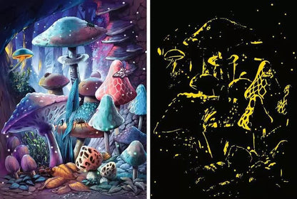 Holdfényes gombák - sötétben világít Ravensburger 500 darabos kirakó puzzle (RA - 12001386) - puzzlegarden