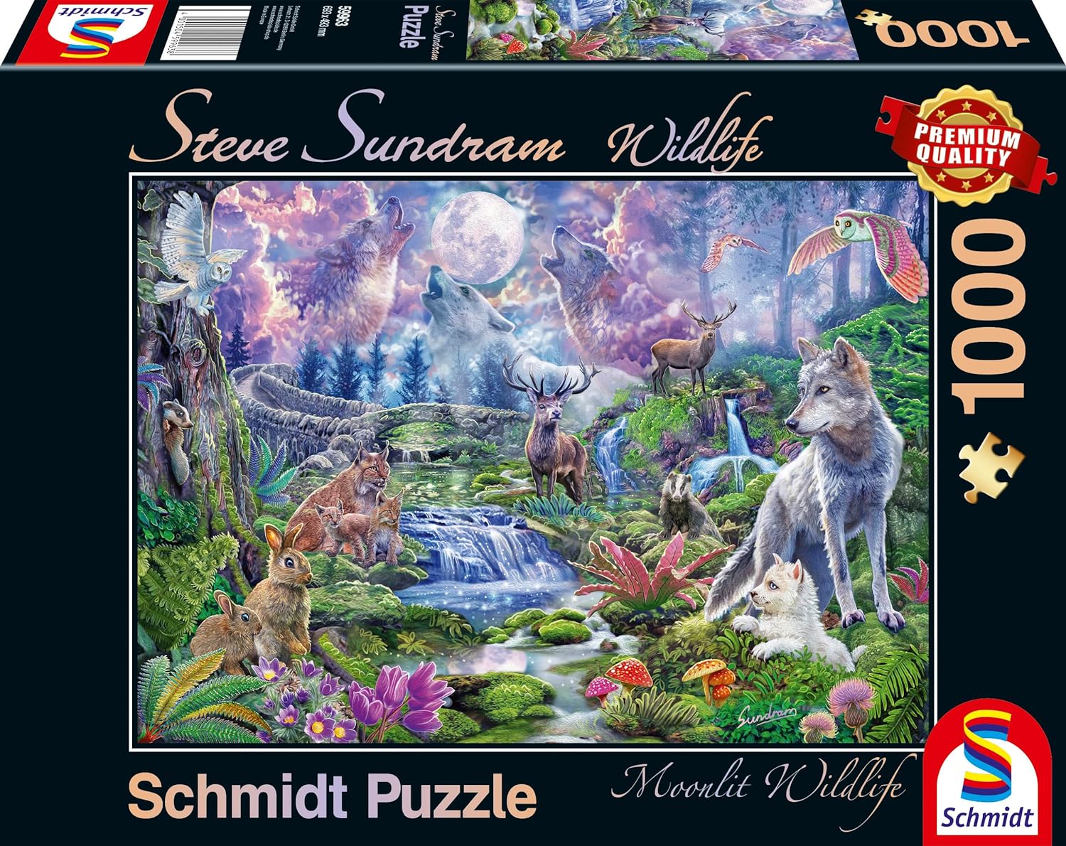 Holdfényes Vadvilág Schmidt 1000 darabos kirakó puzzle (SCH-59963 4001504599638) - puzzlegarden