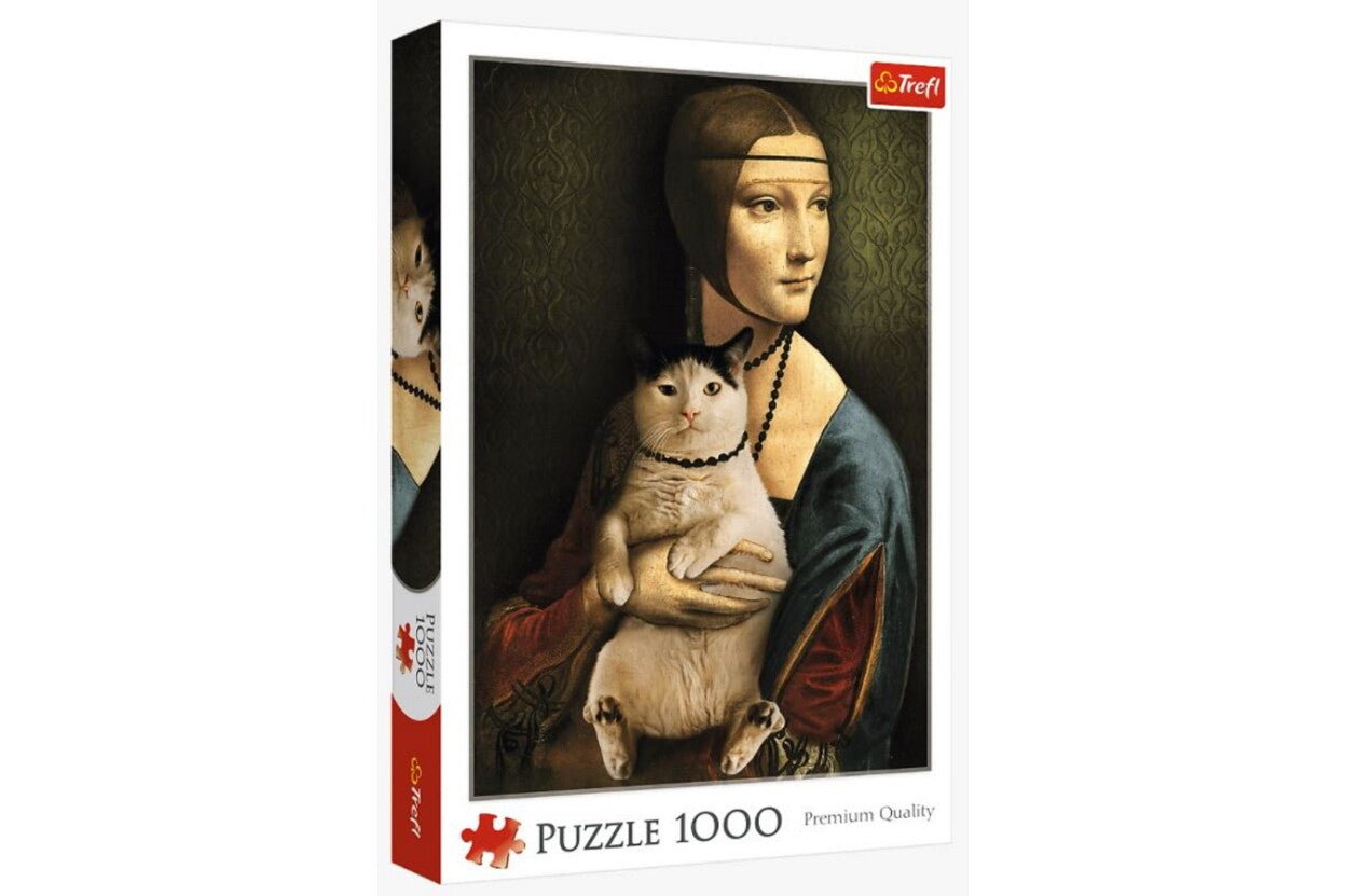 Hölgy Macskával Trefl 1000 darabos kirakó puzzle (TR-10663 5900511106633) - puzzlegarden