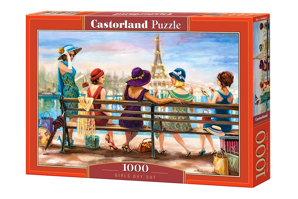 Hölgyek az Eiffel-torony előtt Castorland 1000 darabos kirakó puzzle (C-104468 5904438104468) - puzzlegarden