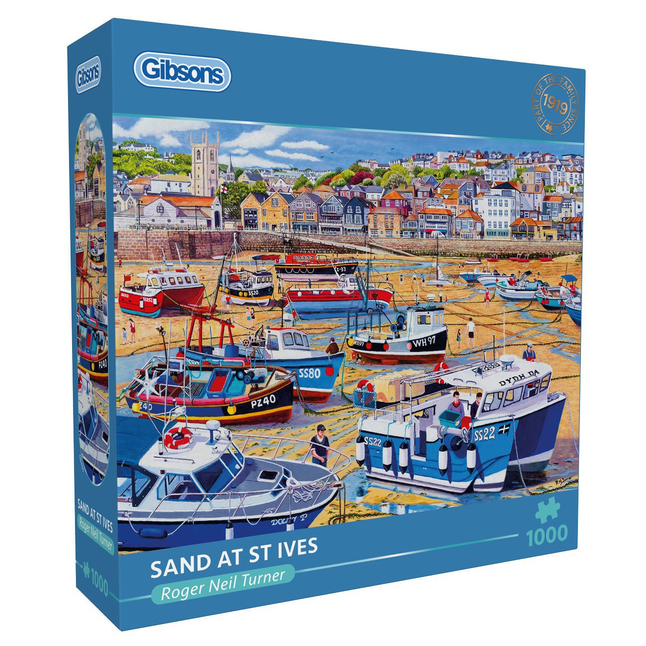 Homokos part St Ives - nál Gibsons 1000 darabos kirakó puzzle (G-G6455) - puzzlegarden
