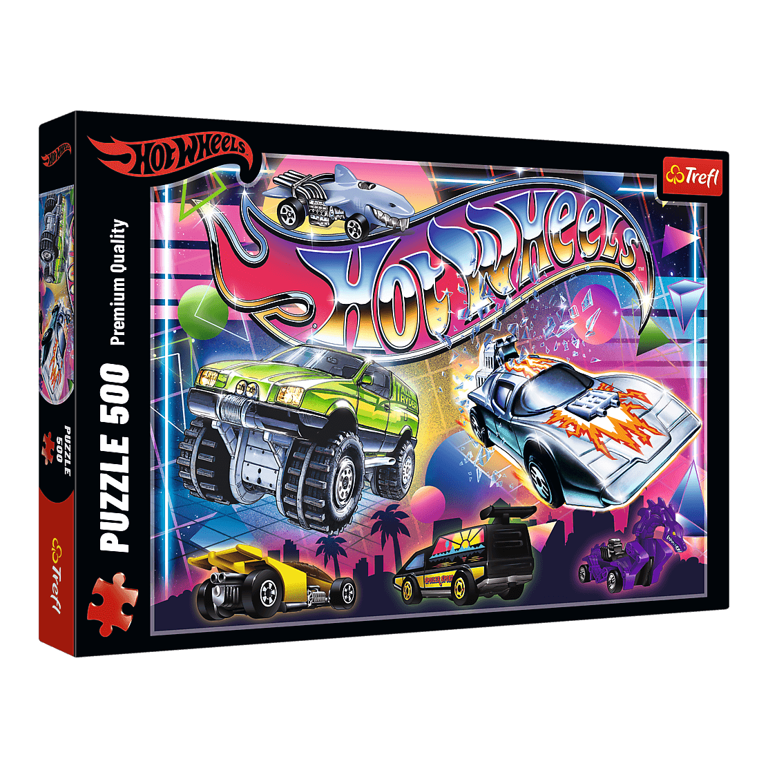 Hot Wheels: Nyolcvanas évek Trefl 500 darabos kirakó puzzle (TR-37538) - puzzlegarden