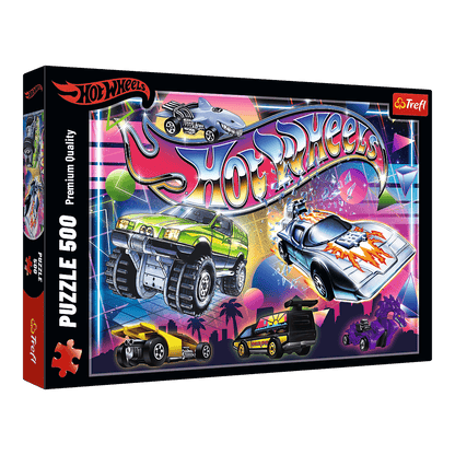 Hot Wheels: Nyolcvanas évek Trefl 500 darabos kirakó puzzle (TR-37538) - puzzlegarden