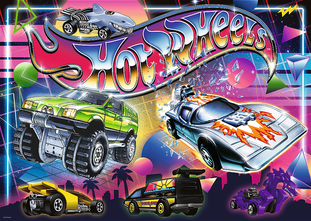 Hot Wheels: Nyolcvanas évek Trefl 500 darabos kirakó puzzle (TR-37538) - puzzlegarden