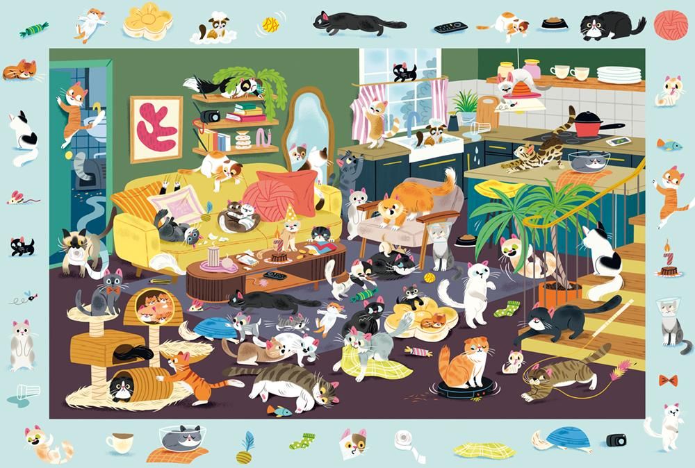 Huncut cicák Schmidt Spiele 150 darabos kirakó puzzle (SCH-56533) - puzzlegarden