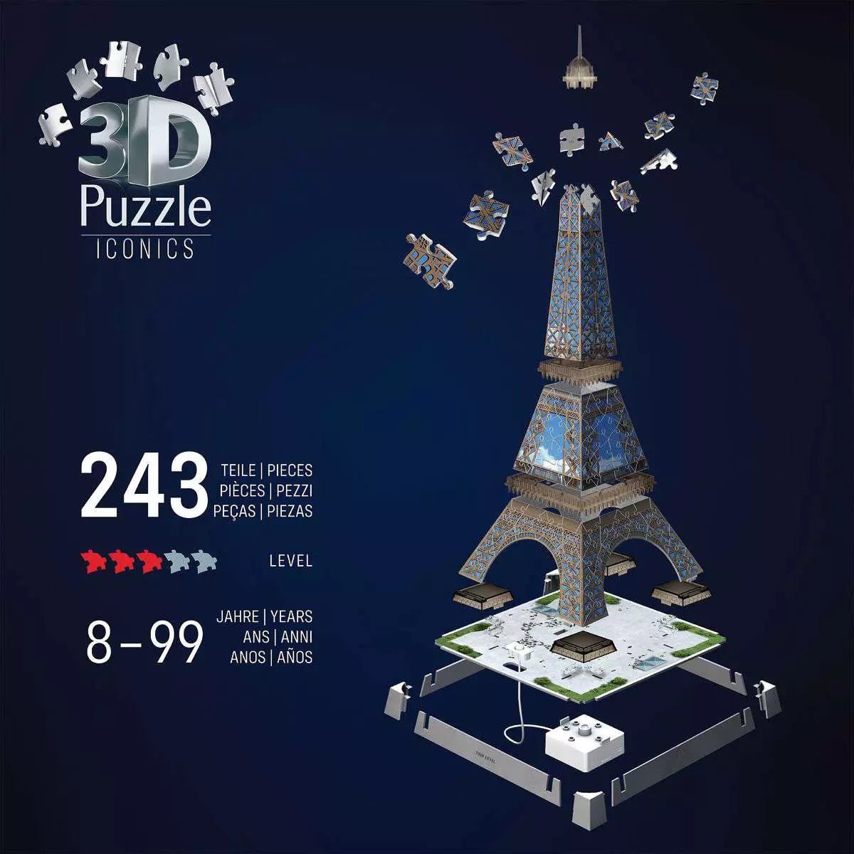 Iconics – Eiffel-torony fényekkel Ravensburger 216 darabos kirakó puzzle (RA-12008024) - puzzlegarden