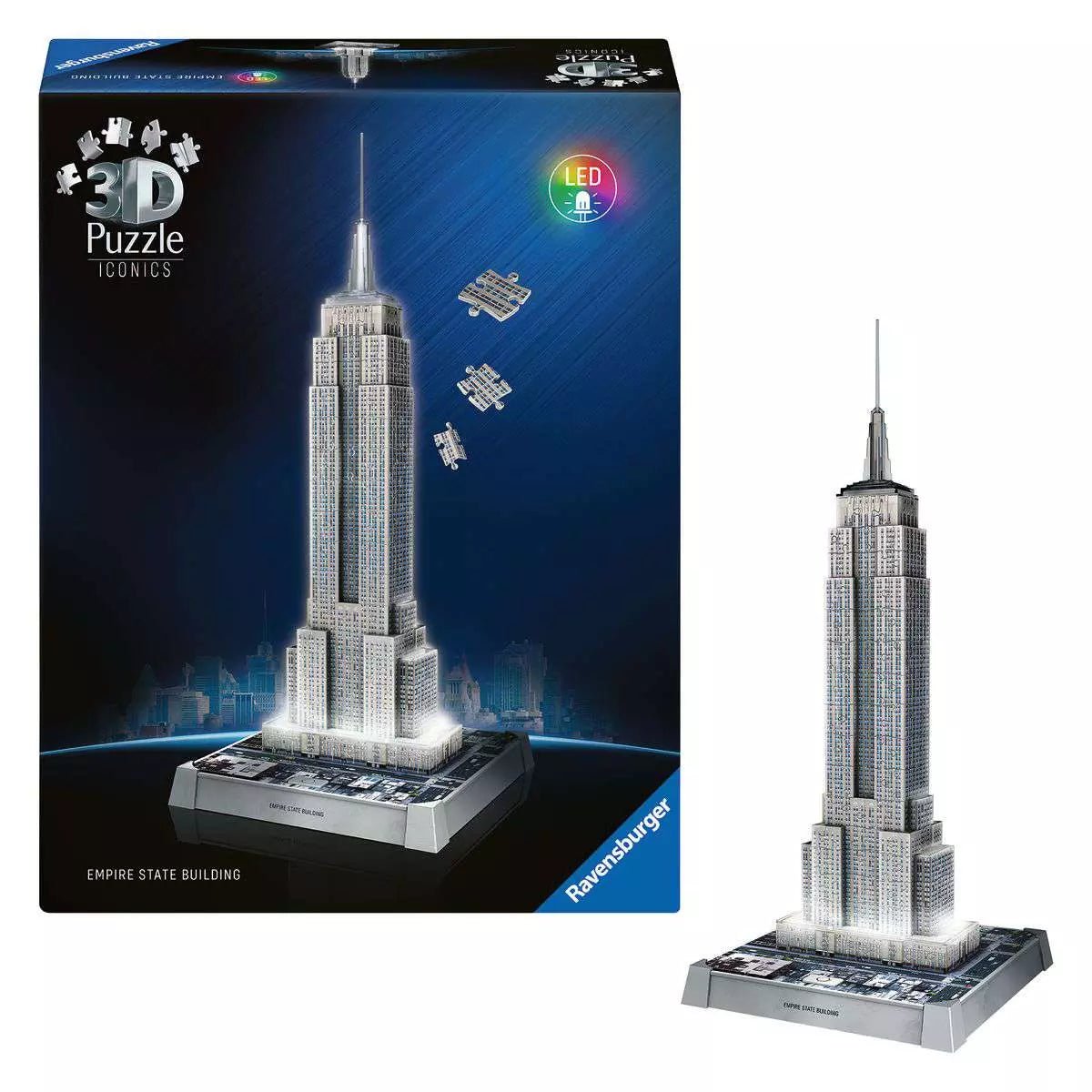 Iconics – Empire State Building fényekkel Ravensburger 216 darabos kirakó puzzle (RA-12008026) - puzzlegarden