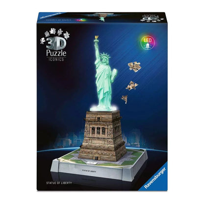 Iconics – Szabadság-szobor fényekkel Ravensburger 108 darabos kirakó puzzle (RA-12008027) - puzzlegarden