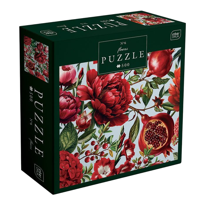 Virágok 6 Interdruk 500 darabos kirakó puzzle (ID-PUZ500F6) - puzzlegarden