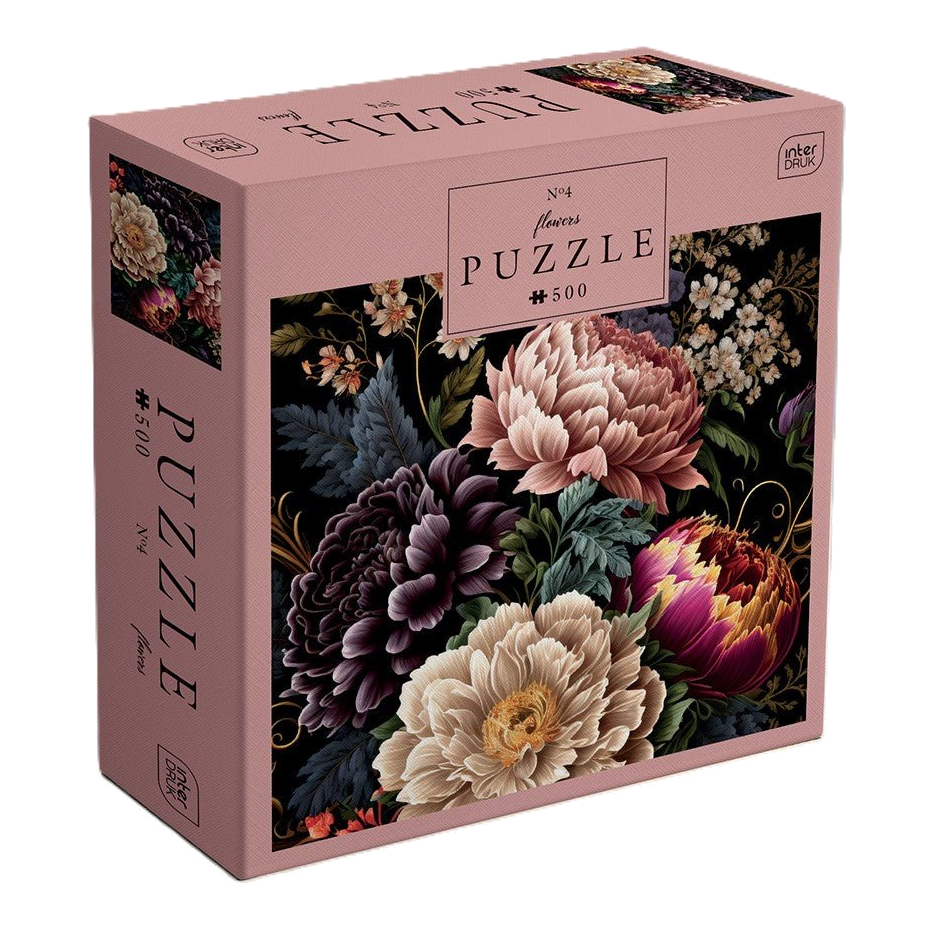 Virágok 4 Interdruk 500 darabos kirakó puzzle (ID-PUZ500FLO4) - puzzlegarden