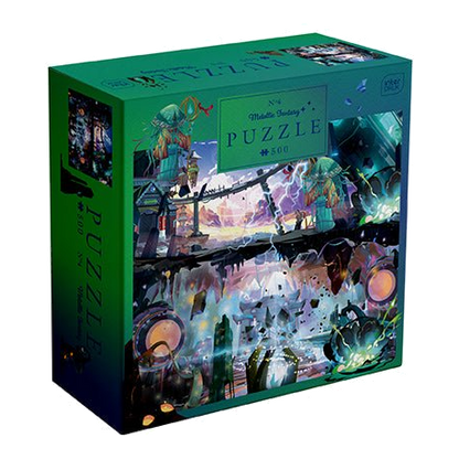 Metálfényű fantázia – Titokzatos város Interdruk 500 darabos kirakó puzzle (ID-PUZ500MFMC) - puzzlegarden
