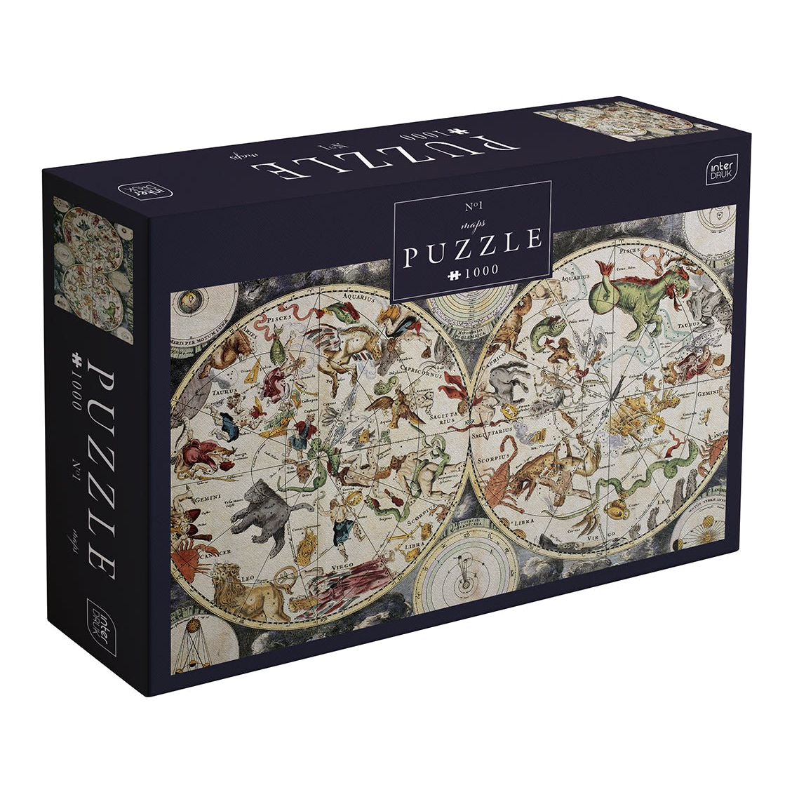 Térkép 1 Interdruk 1000 darabos kirakó puzzle (ID-PUZ1000SM) - puzzlegarden