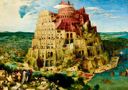 id. Pieter Bruegel - Bábel tornya Bluebird 1000 darabos kirakó puzzle (BB - 60027) - puzzlegarden