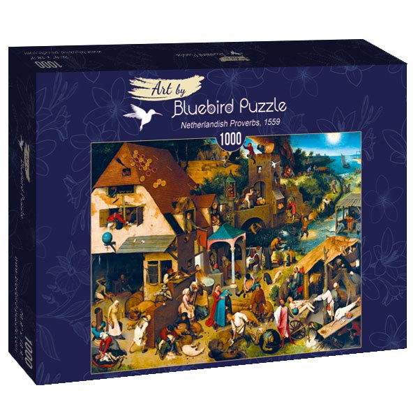 id. Pieter Bruegel - Flamand közmondások Bluebird 1000 darabos kirakó puzzle (BB-60028 3663384600289) - puzzlegarden