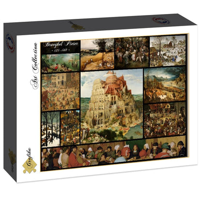 id. Pieter Bruegel - Kollázs Grafika 2000 darabos kirakó puzzle (GR-F-30209 3663384302091) - puzzlegarden