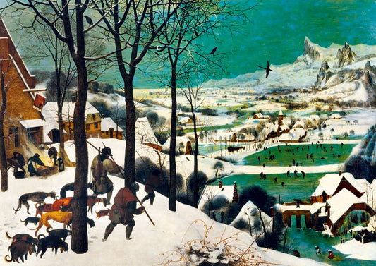 id. Pieter Bruegel - Vadászok a hóban Bluebird 1000 darabos kirakó puzzle (BB-60029 3663384600296) - puzzlegarden