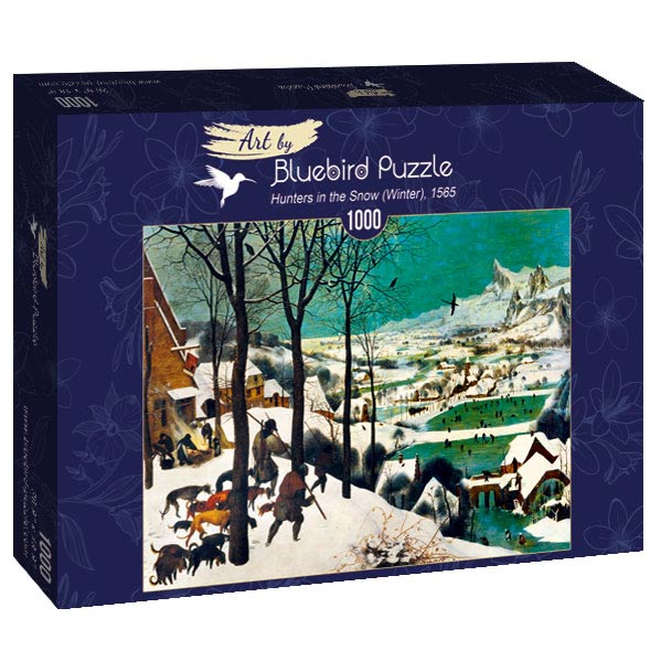 id. Pieter Bruegel - Vadászok a hóban Bluebird 1000 darabos kirakó puzzle (BB-60029 3663384600296) - puzzlegarden