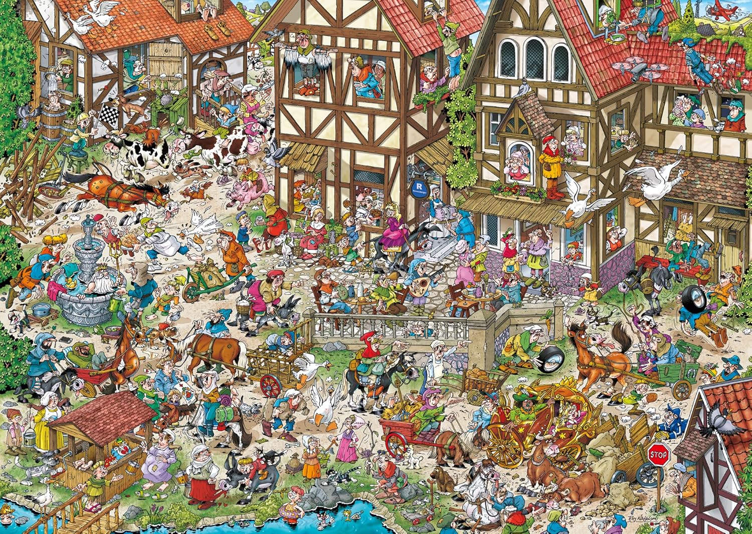 Időutazás – Középkor Ravensburger 1000 darabos kirakó puzzle (RA-12001673) - puzzlegarden