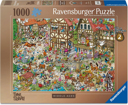 Időutazás – Középkor Ravensburger 1000 darabos kirakó puzzle (RA-12001673) - puzzlegarden