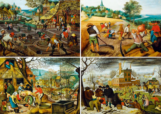 ifj. Pieter Bruegel - A Négy Évszak Bluebird 1000 darabos kirakó puzzle (BB - 60020) - puzzlegarden