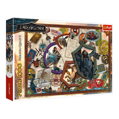 Így neveld a sárkányodat – Hősök Trefl 1000 darabos kirakó puzzle (TR-10959) - puzzlegarden