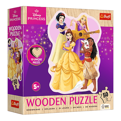 Imádnivaló Hercegnők - Fa kirakó Trefl 50 darabos kirakó puzzle (TR-20257) - puzzlegarden