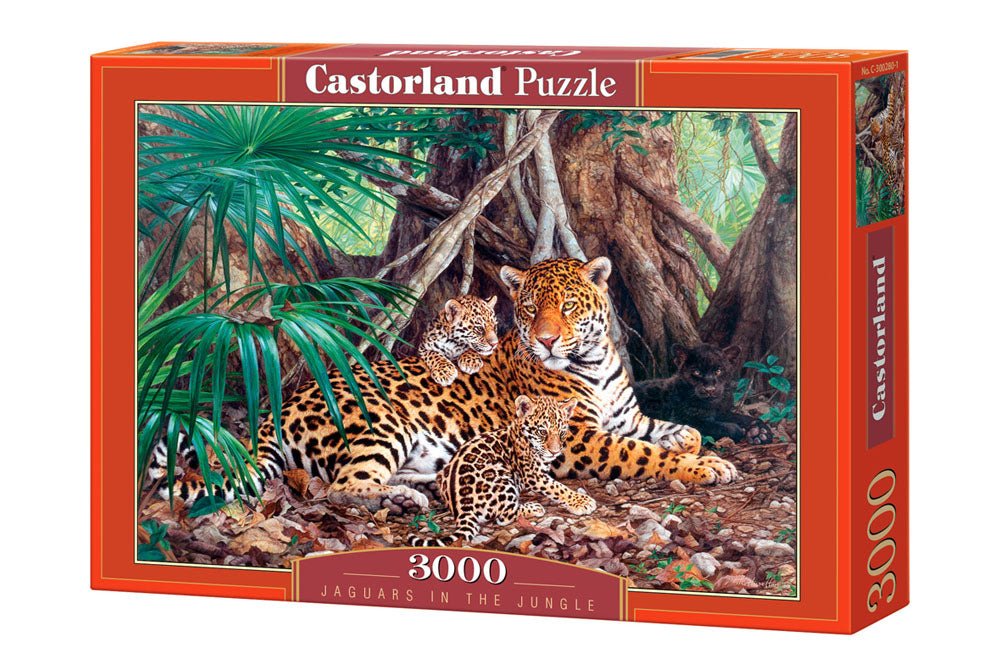 Jaguárok a dzsungelben Castorland 3000 darabos kirakó puzzle (C-300280 5904438300280) - puzzlegarden