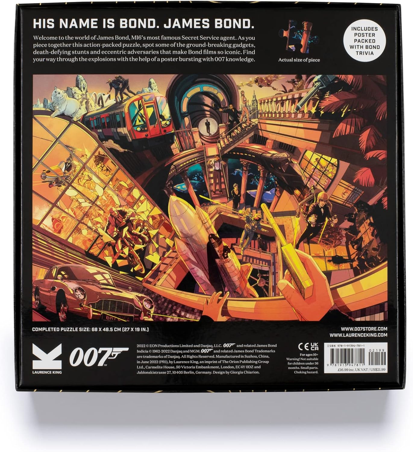 James Bond világa Laurence King 1000 darabos kirakó puzzle (LK - 9781913947811 9781913947811) - puzzlegarden