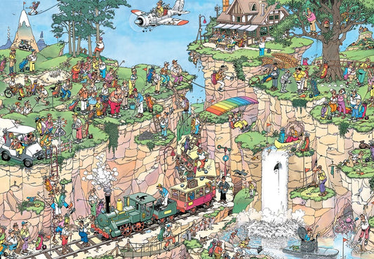 Jan van Haasteren – A golfpályán Jumbo 5000 darabos kirakó puzzle (JU-1110100538) - puzzlegarden