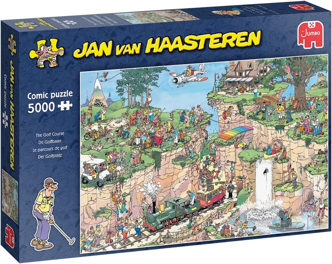 Jan van Haasteren – A golfpályán Jumbo 5000 darabos kirakó puzzle (JU-1110100538) - puzzlegarden