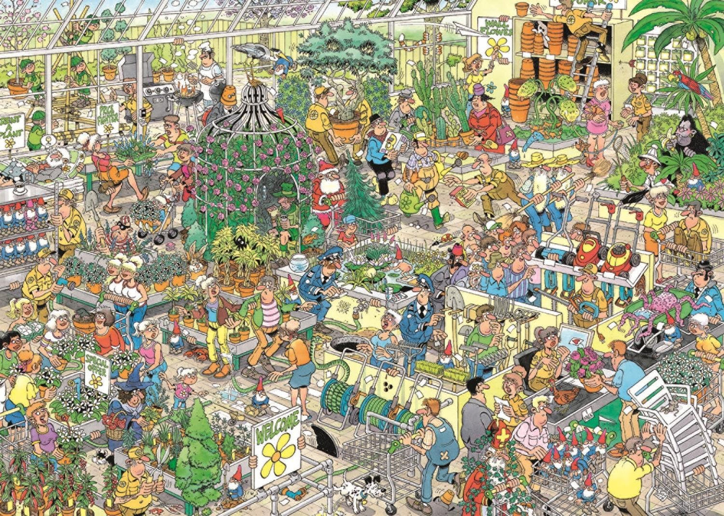 Jan van Haasteren - A Kertészetben Jumbo 1000 darabos kirakó puzzle (JU-19066 8710126190661) - puzzlegarden