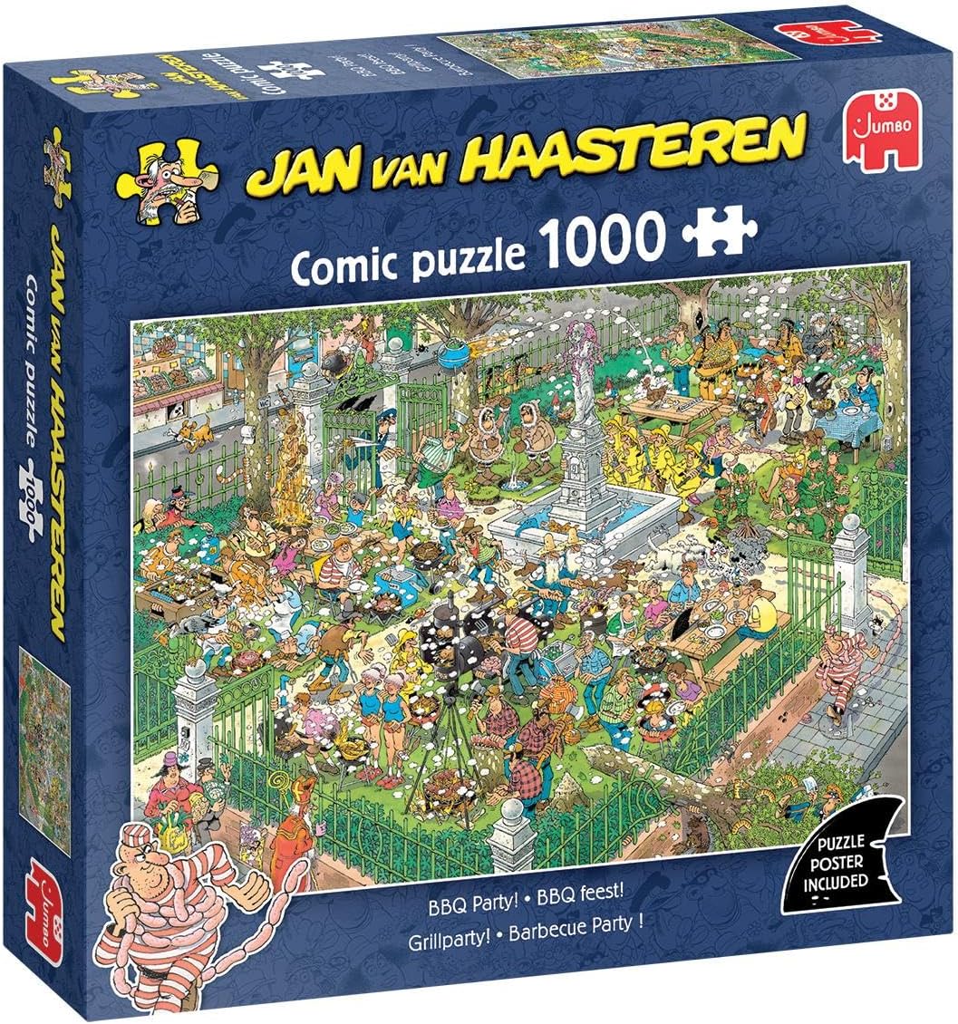 Jan van Haasteren – BBQ buli! Jumbo 1000 darabos kirakó puzzle (JU-1110100530) - puzzlegarden
