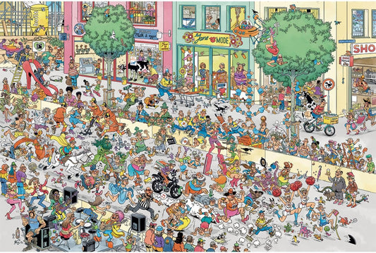 Jan van Haasteren – Felturbózva Jumbo 1500 darabos kirakó puzzle (JU-1110100529) - puzzlegarden