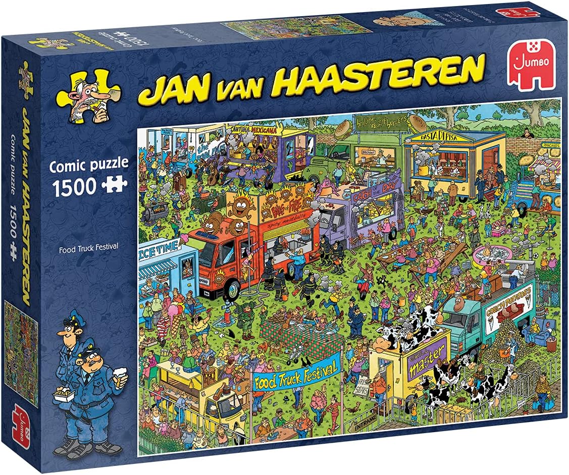 Jan van Haasteren - Food Truck Fesztivál Jumbo 1500 darabos kirakó puzzle (JU - 20042 8710126200421) - puzzlegarden