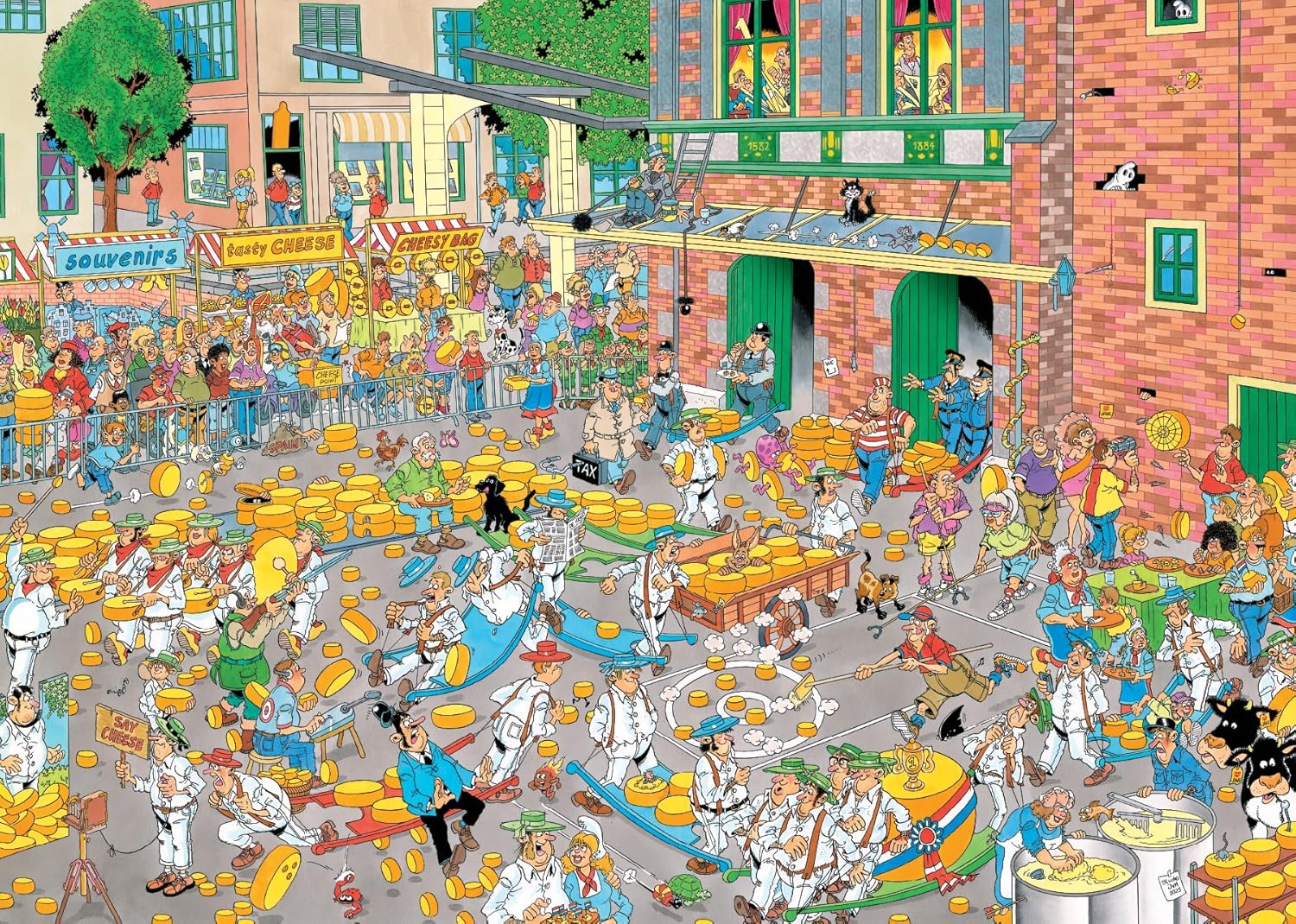 Jan van Haasteren – Holland hagyományok – 2x1000 Jumbo 1000 darabos kirakó puzzle (JU-1110100646) - puzzlegarden