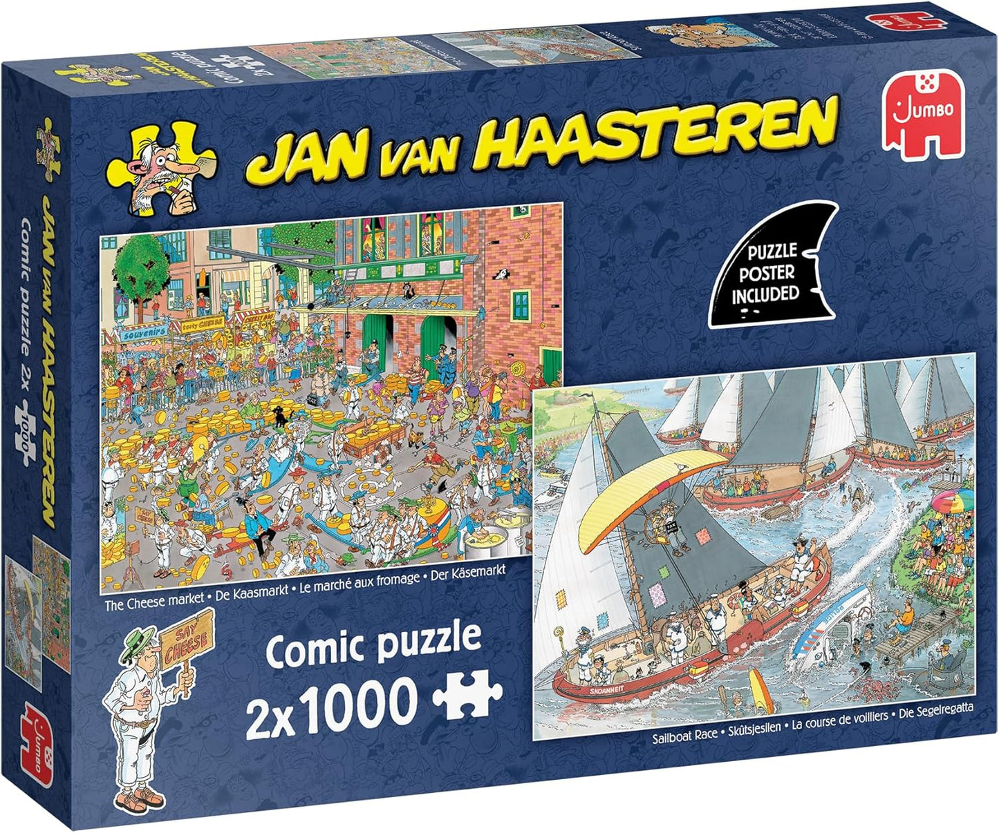 Jan van Haasteren – Holland hagyományok – 2x1000 Jumbo 1000 darabos kirakó puzzle (JU-1110100646) - puzzlegarden