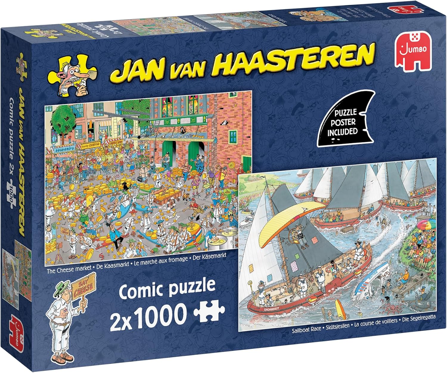 Jan van Haasteren – Holland hagyományok – 2x1000 Jumbo 1000 darabos kirakó puzzle (JU-1110100646) - puzzlegarden