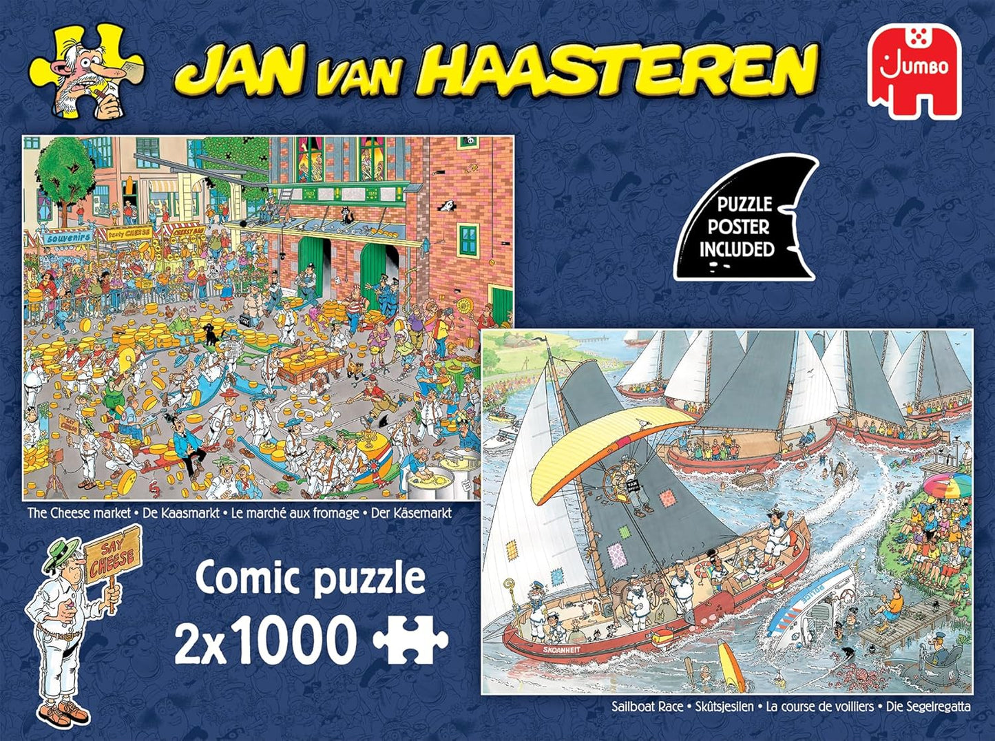 Jan van Haasteren – Holland hagyományok – 2x1000 Jumbo 1000 darabos kirakó puzzle (JU-1110100646) - puzzlegarden